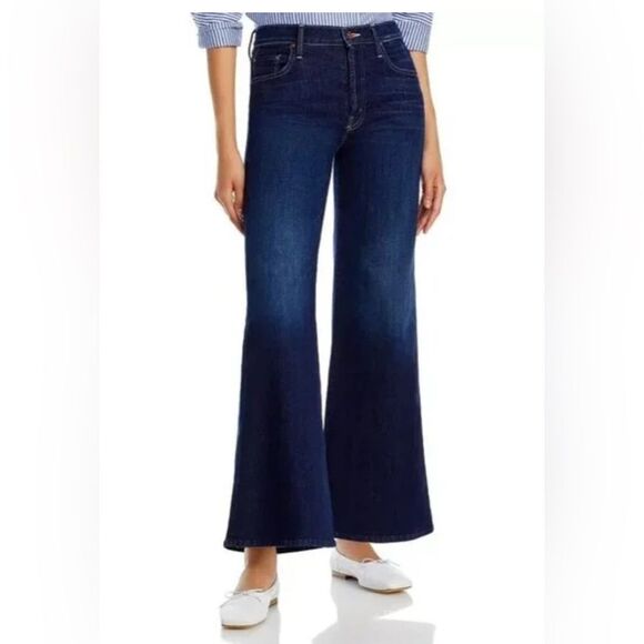 MOTHER Jeans Women's Size 25 The Tomcat Roller High Rise Wide Leg In Off Limits - Picture 1 of 14
